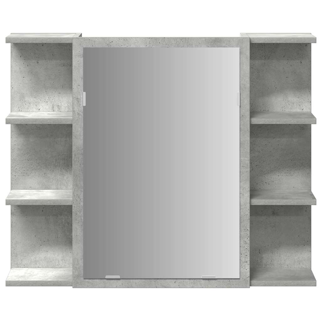 Ensemble de meubles de salle de bain 4 pcs gris béton