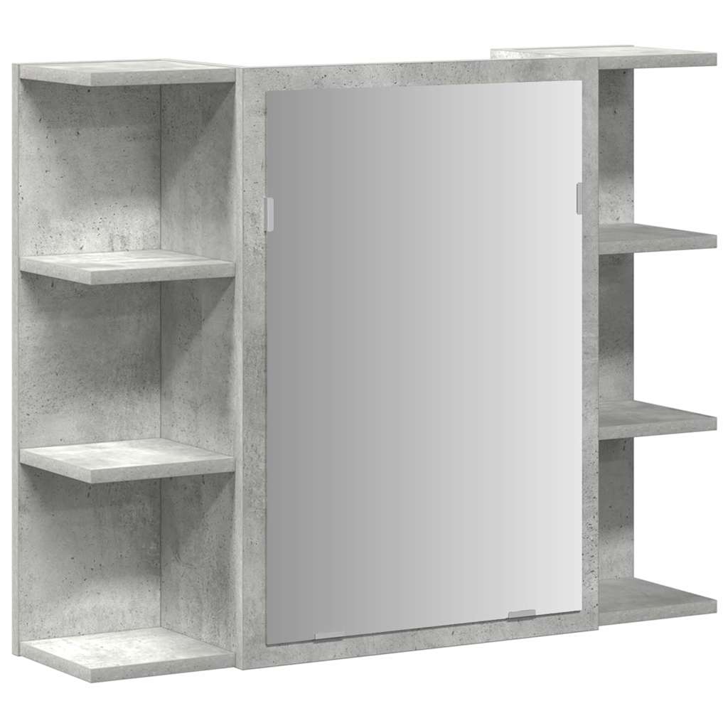 Ensemble de meubles de salle de bain 4 pcs gris béton