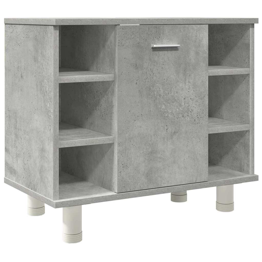 Ensemble de meubles de salle de bain 3 pcs gris béton