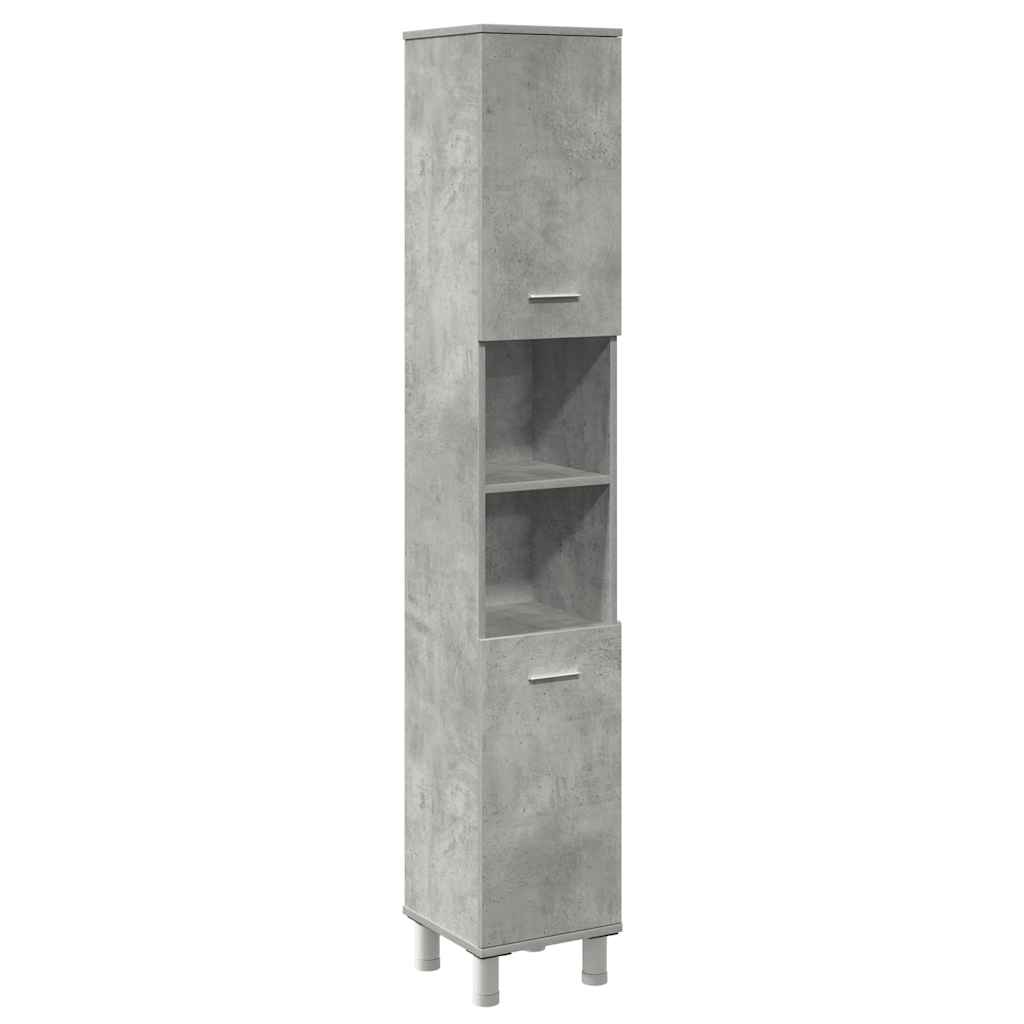 Ensemble de meubles de salle de bain 3 pcs gris béton