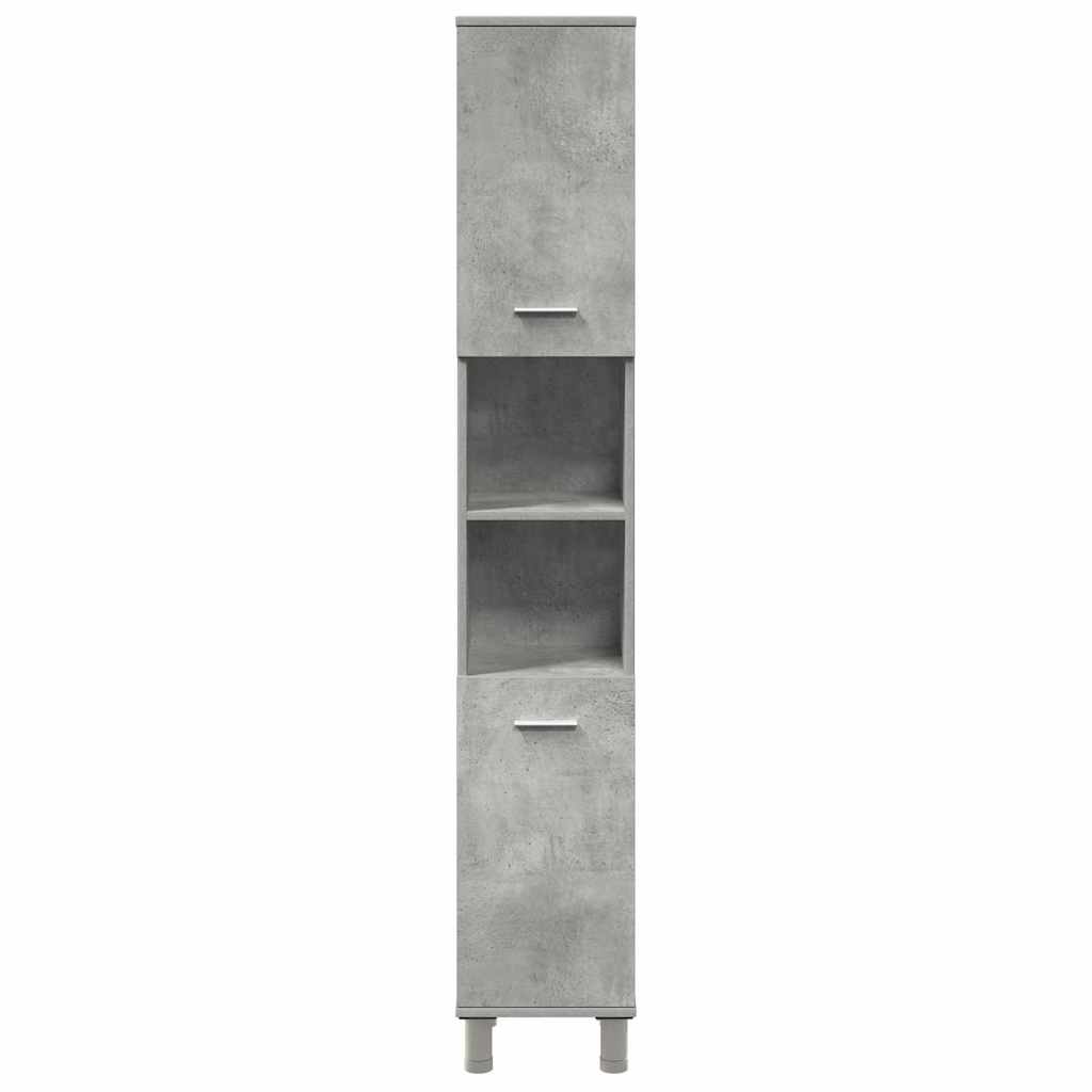 Ensemble de meubles de salle de bain 3 pcs gris béton