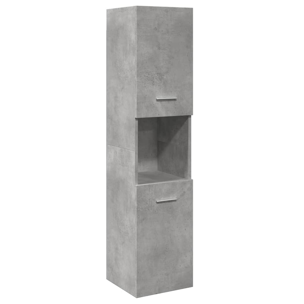 Ensemble de meubles de salle de bain 3 pcs gris béton