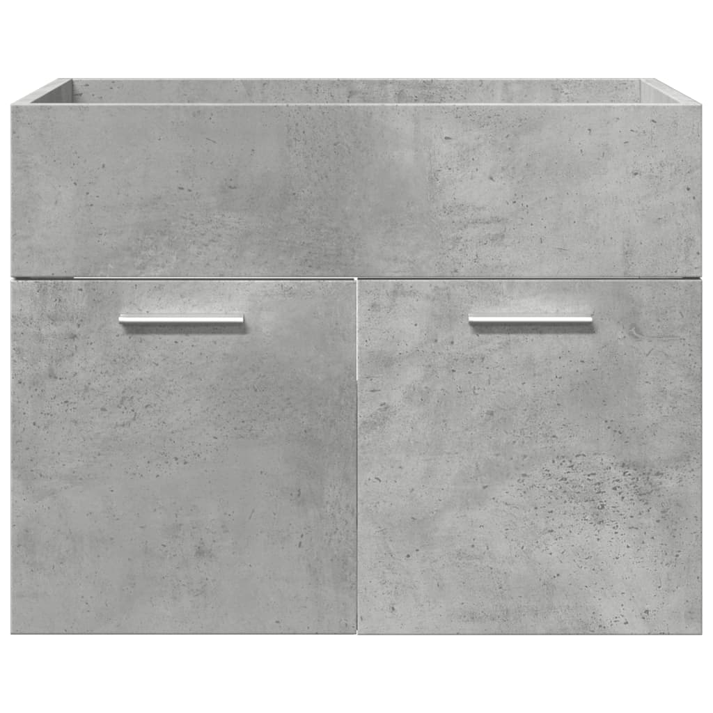 Ensemble de meubles de salle de bain 3 pcs gris béton