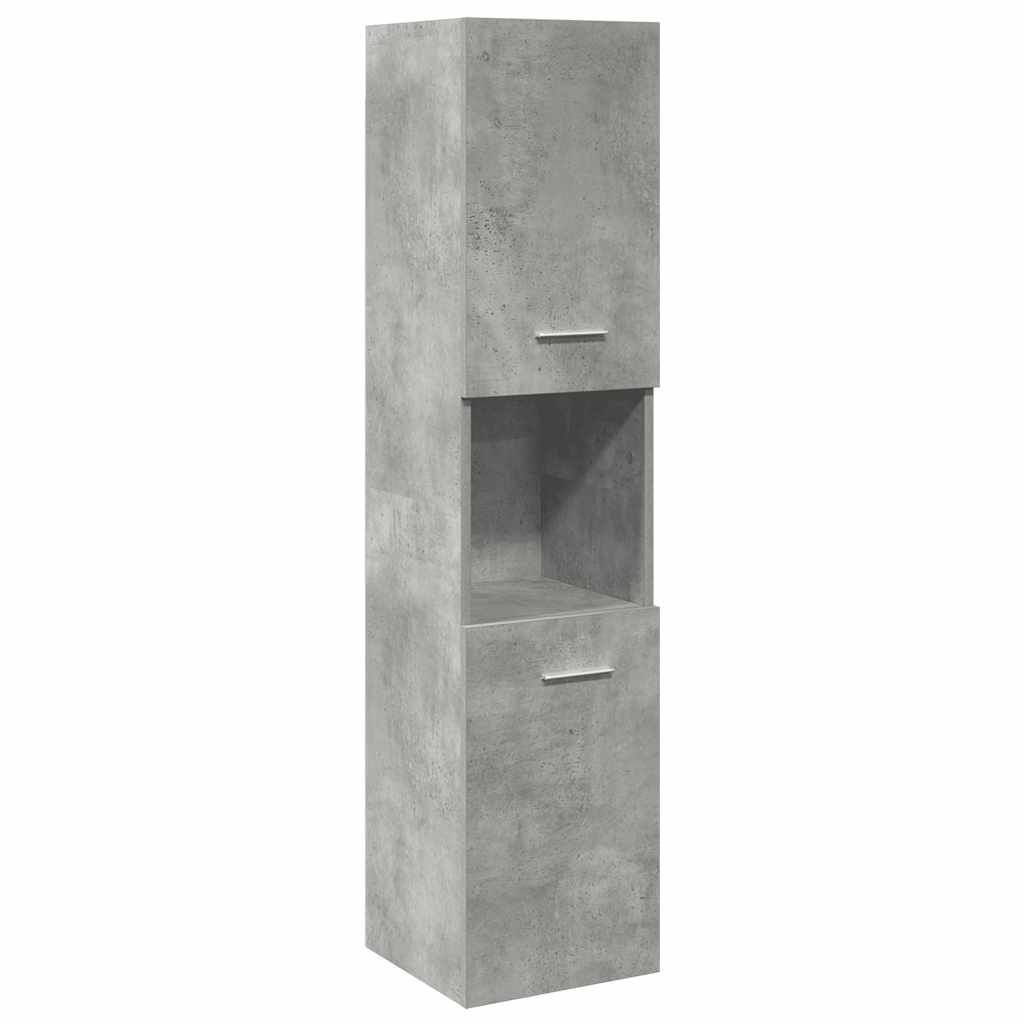 Ensemble de meubles de salle de bain 3 pcs gris béton
