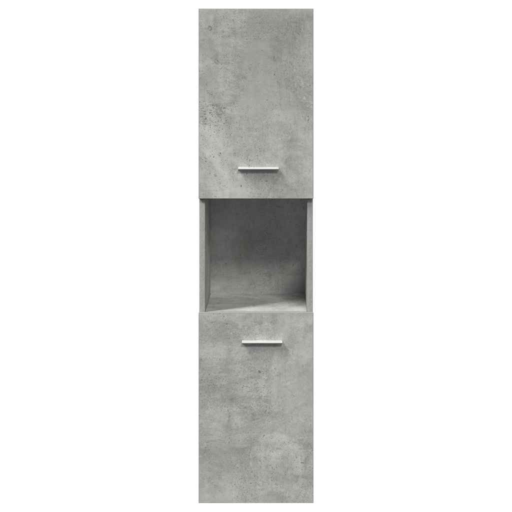 Ensemble de meubles de salle de bain 3 pcs gris béton
