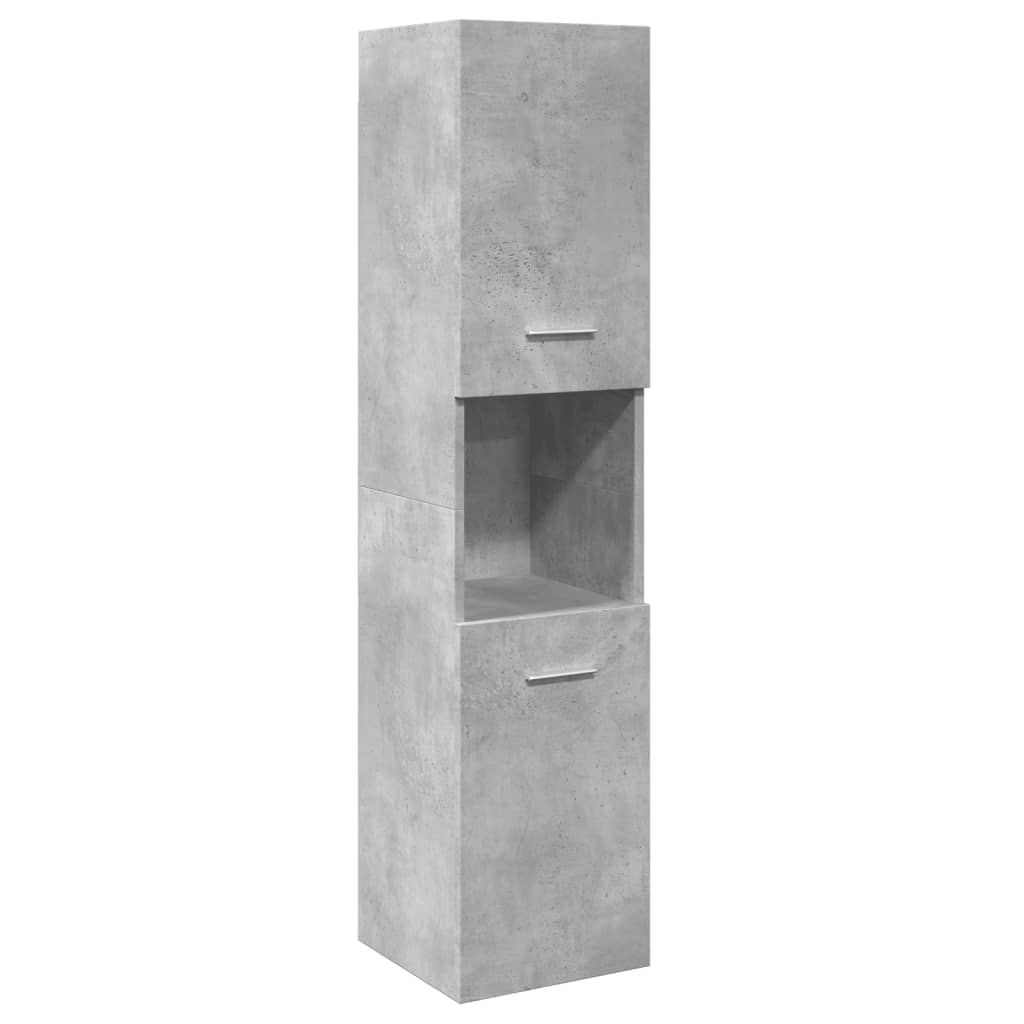Ensemble de meubles de salle de bain 4 pcs gris béton