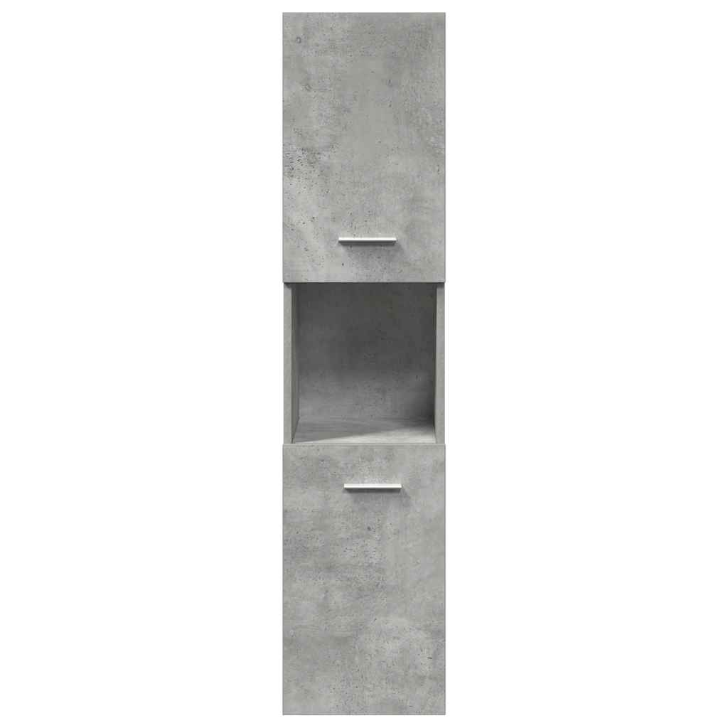 Ensemble de meubles de salle de bain 4 pcs gris béton