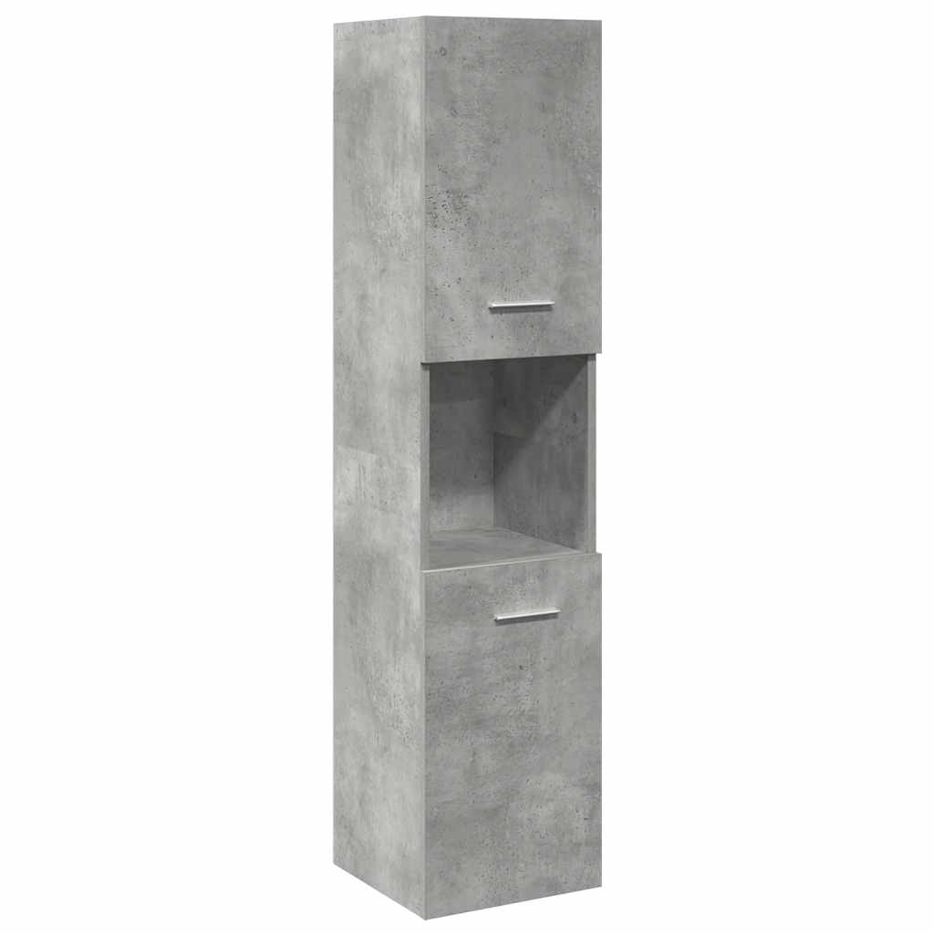 Ensemble de meubles de salle de bain 4 pcs gris béton