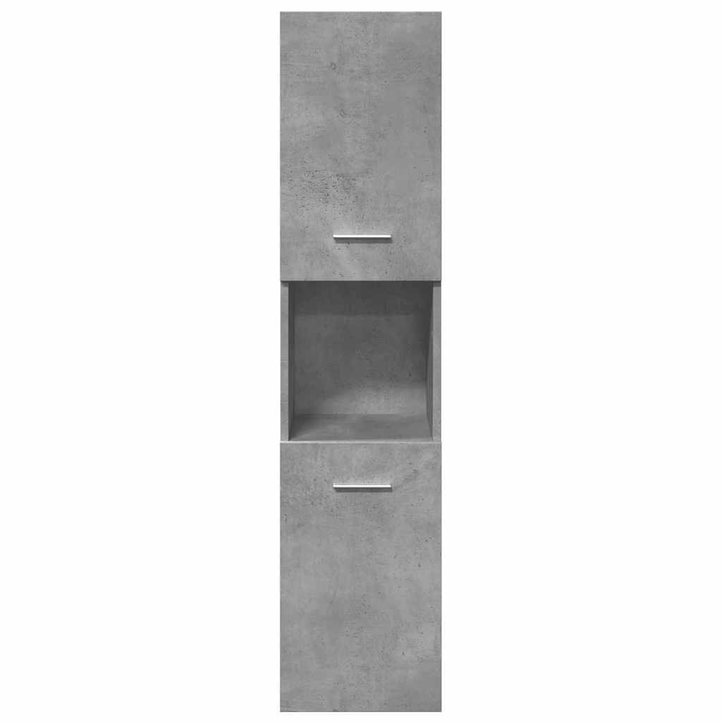 Ensemble de meubles de salle de bain 4 pcs gris béton