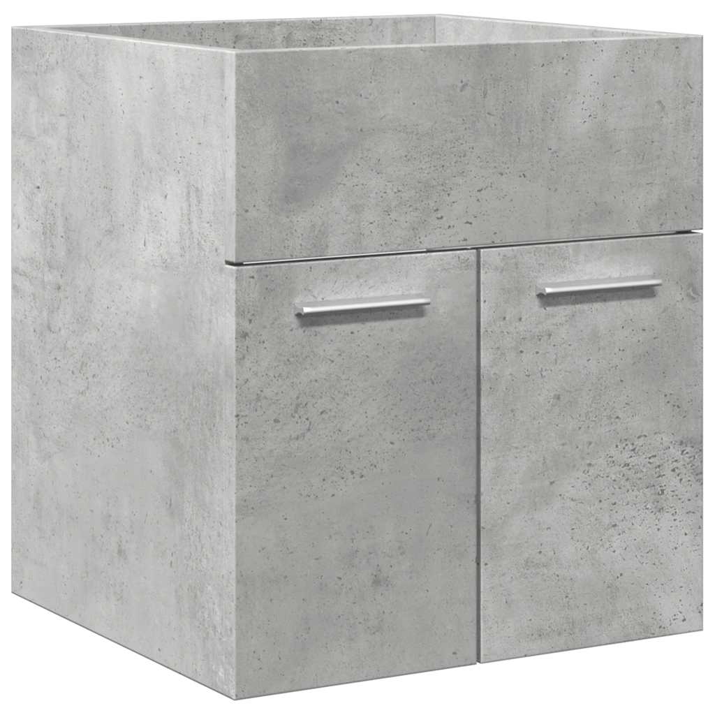Ensemble de meubles de salle de bain 4 pcs gris béton