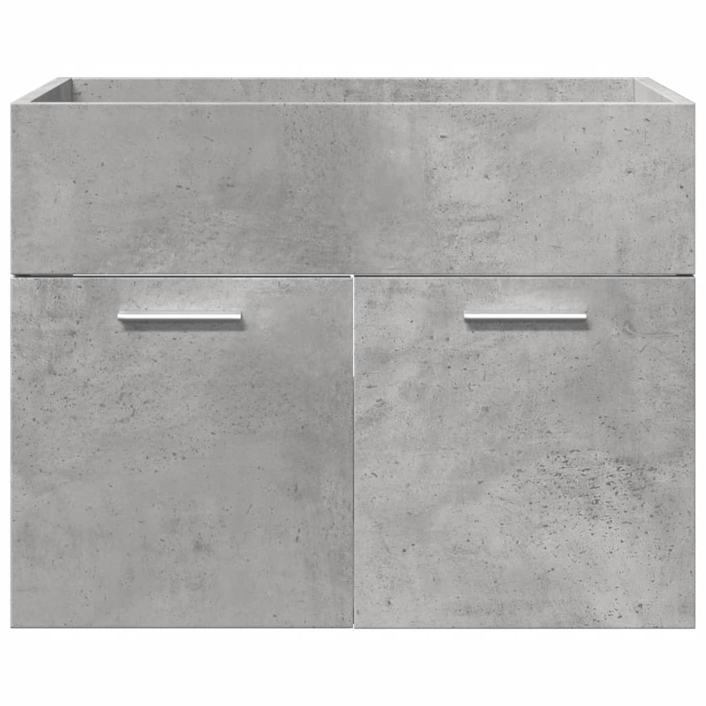 Ensemble de meubles de salle de bain 4 pcs gris béton