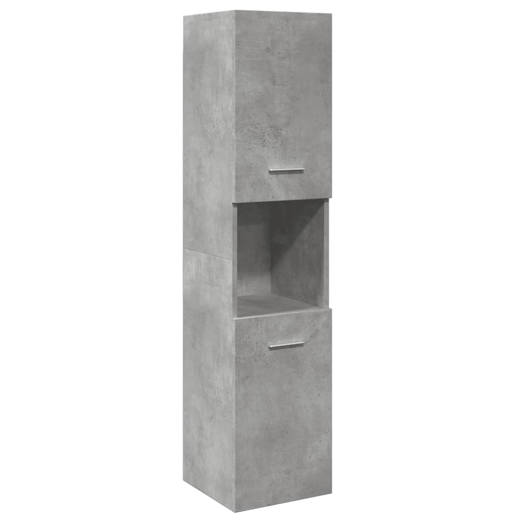 Ensemble de meubles de salle de bain 4 pcs gris béton