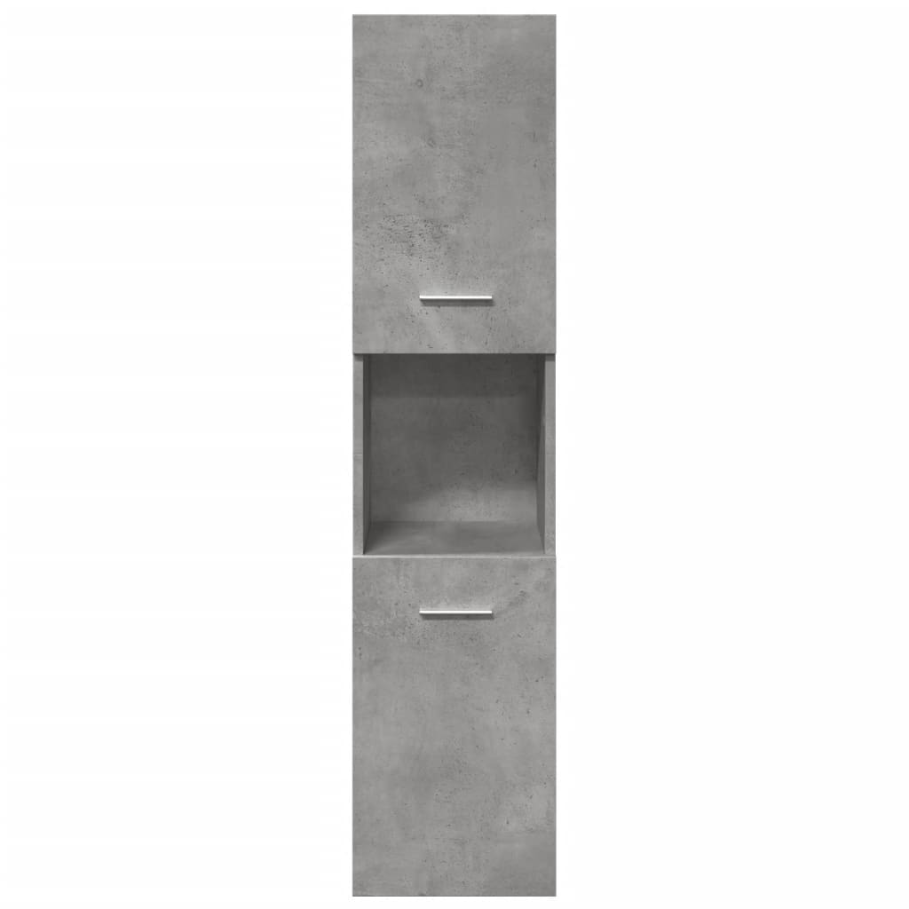 Ensemble de meubles de salle de bain 4 pcs gris béton