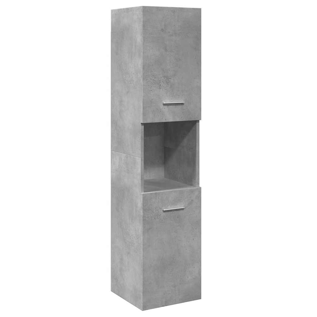 Ensemble de meubles de salle de bain 5 pcs gris béton
