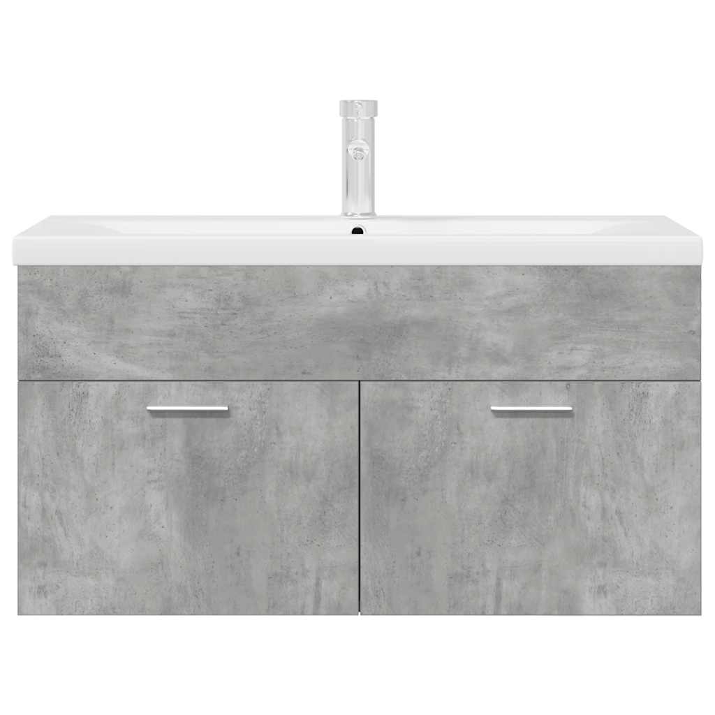 Armoire lavabo de salle de bain avec bassin intégré et robinet