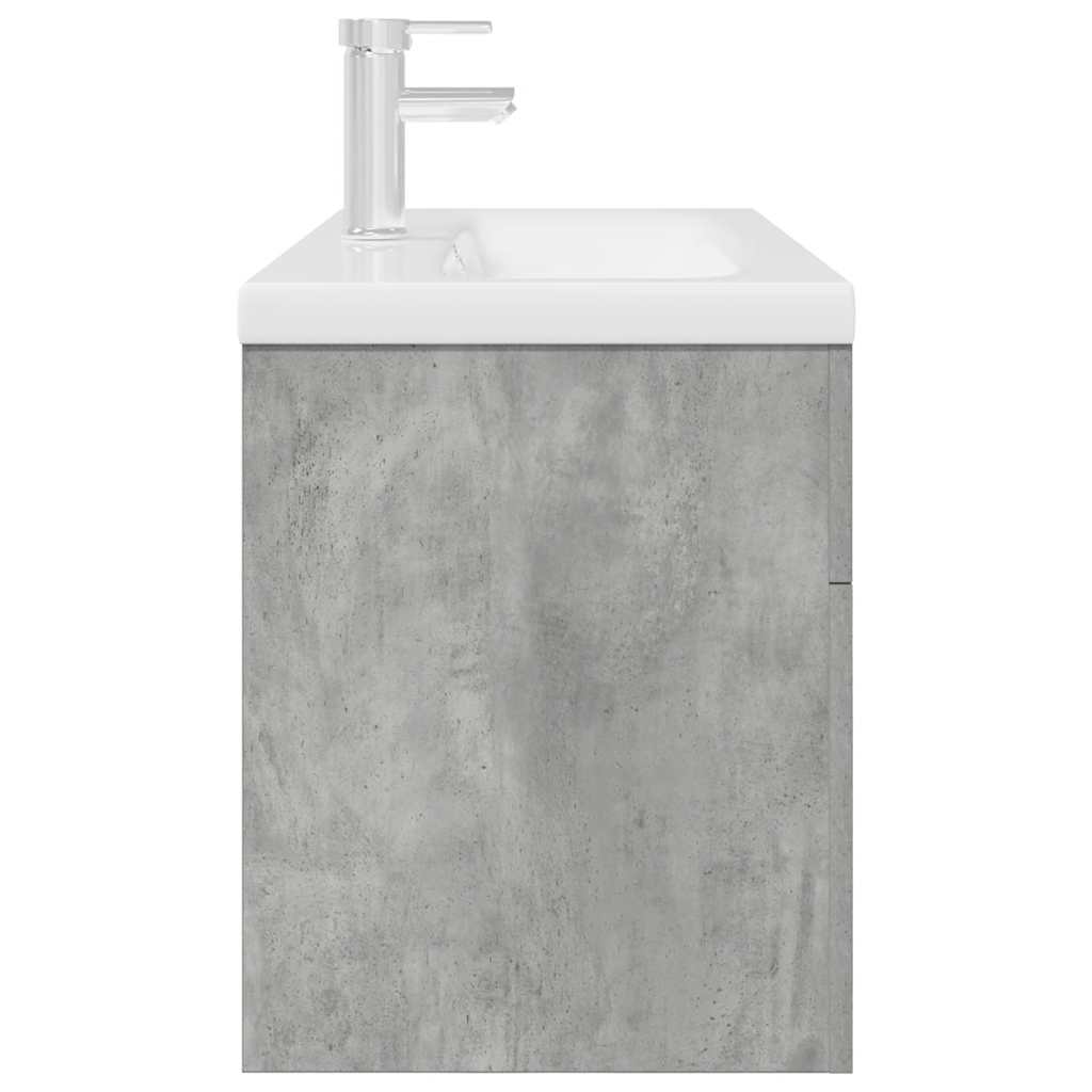 Armoire lavabo de salle de bain avec bassin intégré et robinet