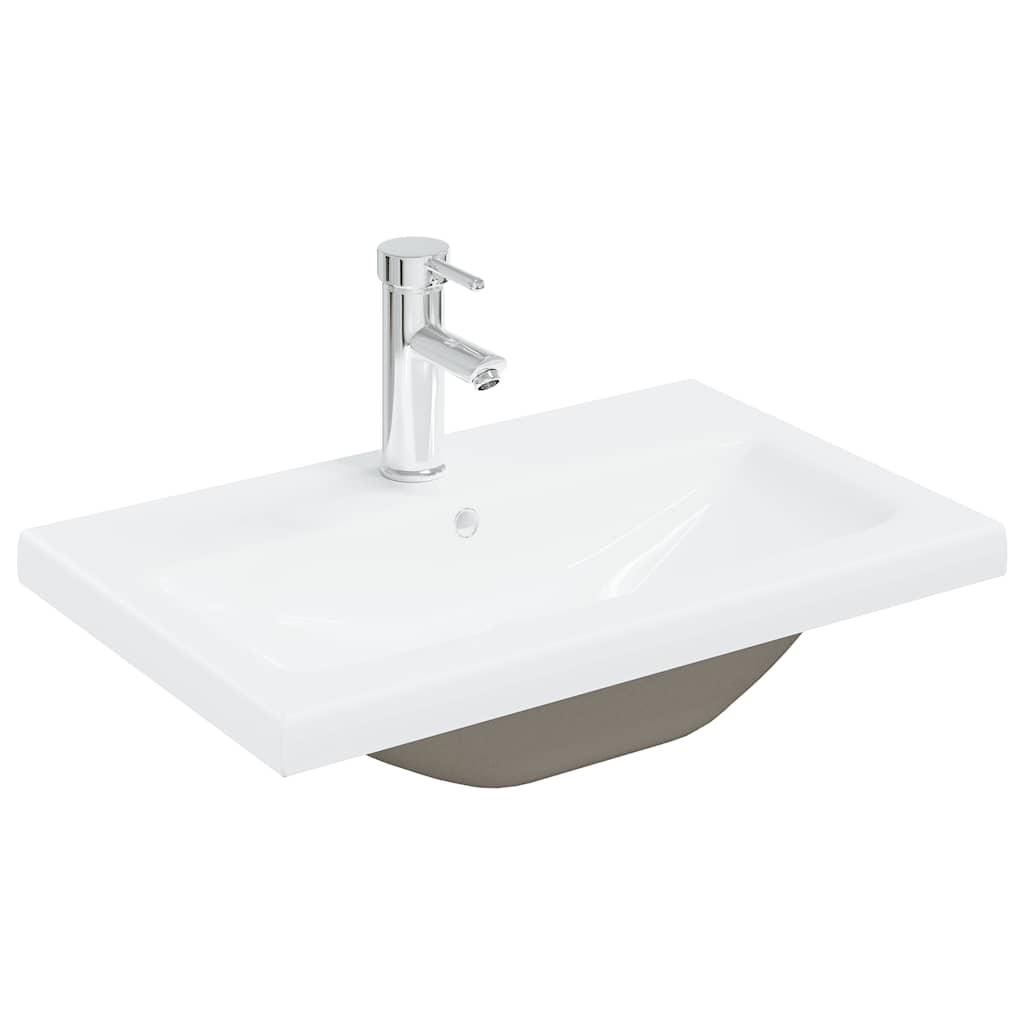 Ensemble de meubles de salle de bain 3 pcs gris béton