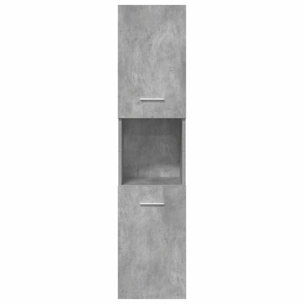 Ensemble de meubles de salle de bain 4 pcs gris béton
