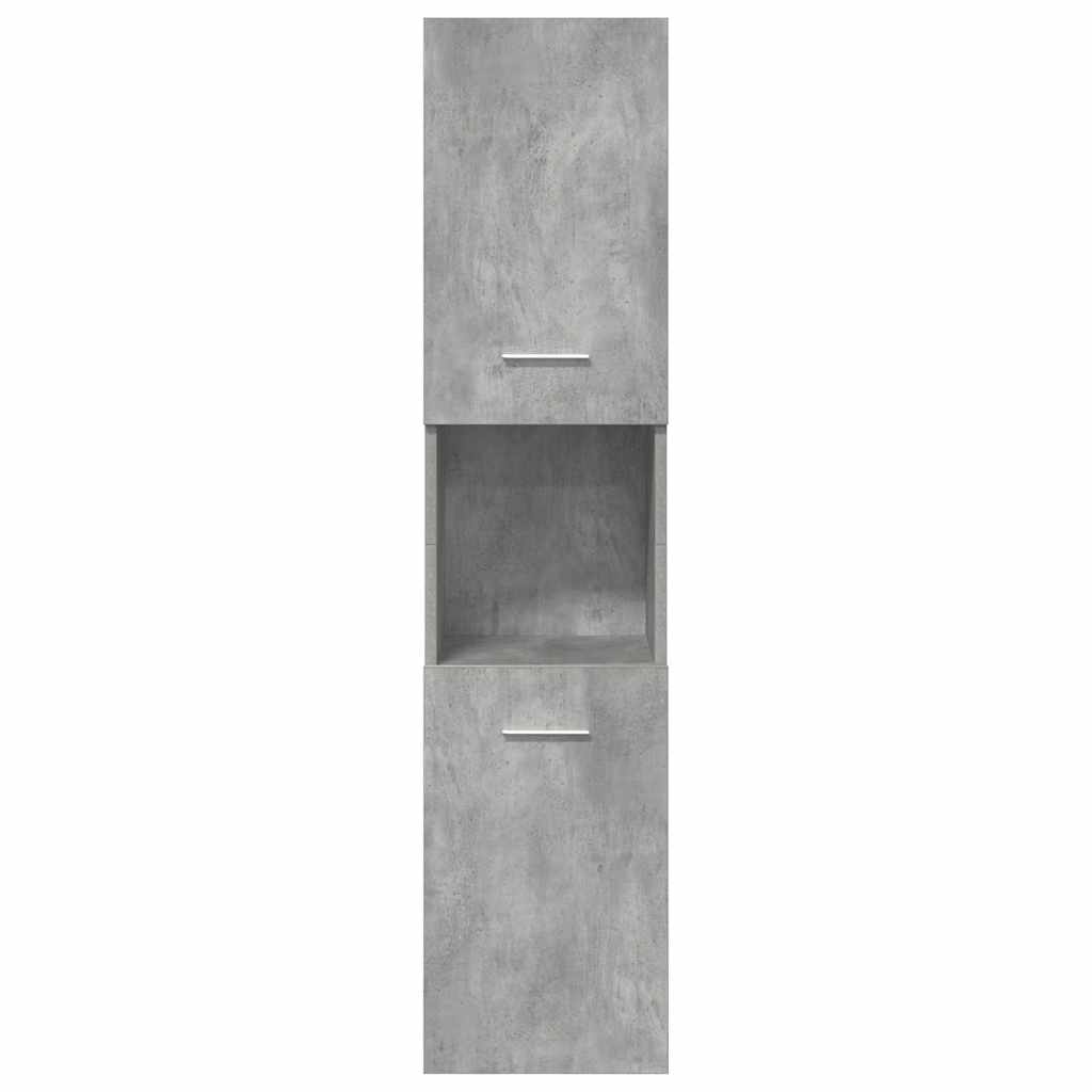 Ensemble de meubles de salle de bain 4 pcs gris béton
