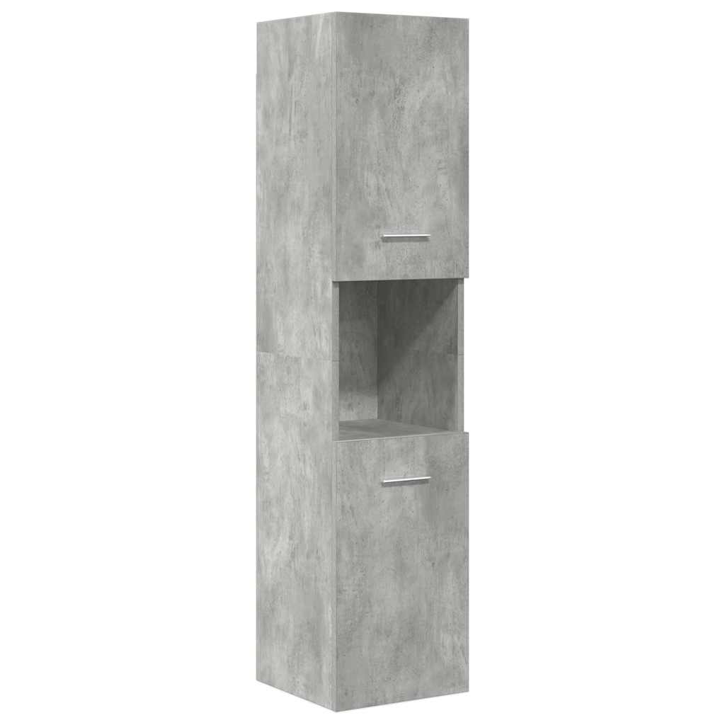 Ensemble de meubles de salle de bain 5 pcs gris béton