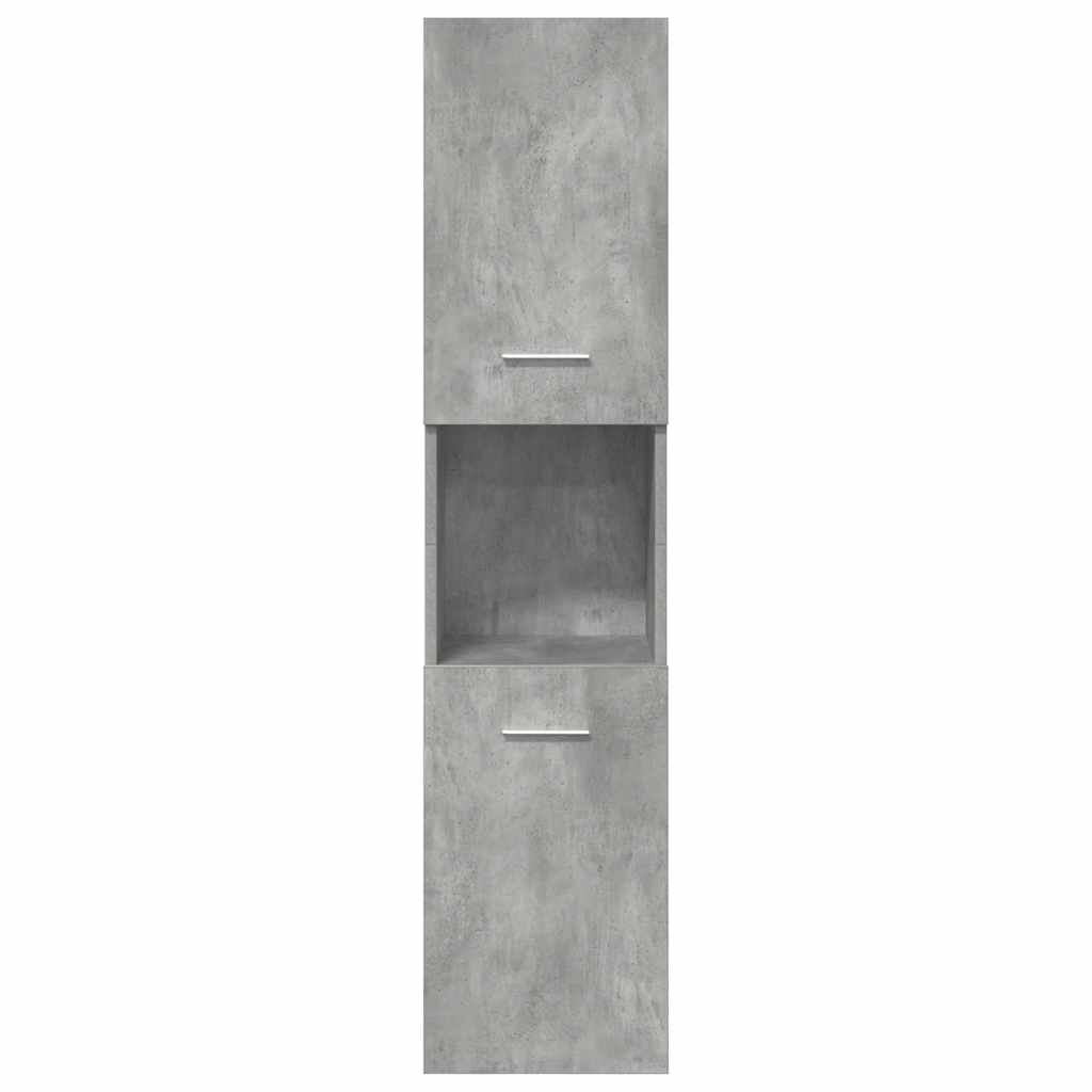 Ensemble de meubles de salle de bain 5 pcs gris béton