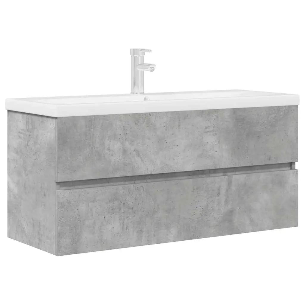 Ensemble de meubles de salle de bain 2 pcs gris béton - XIOS