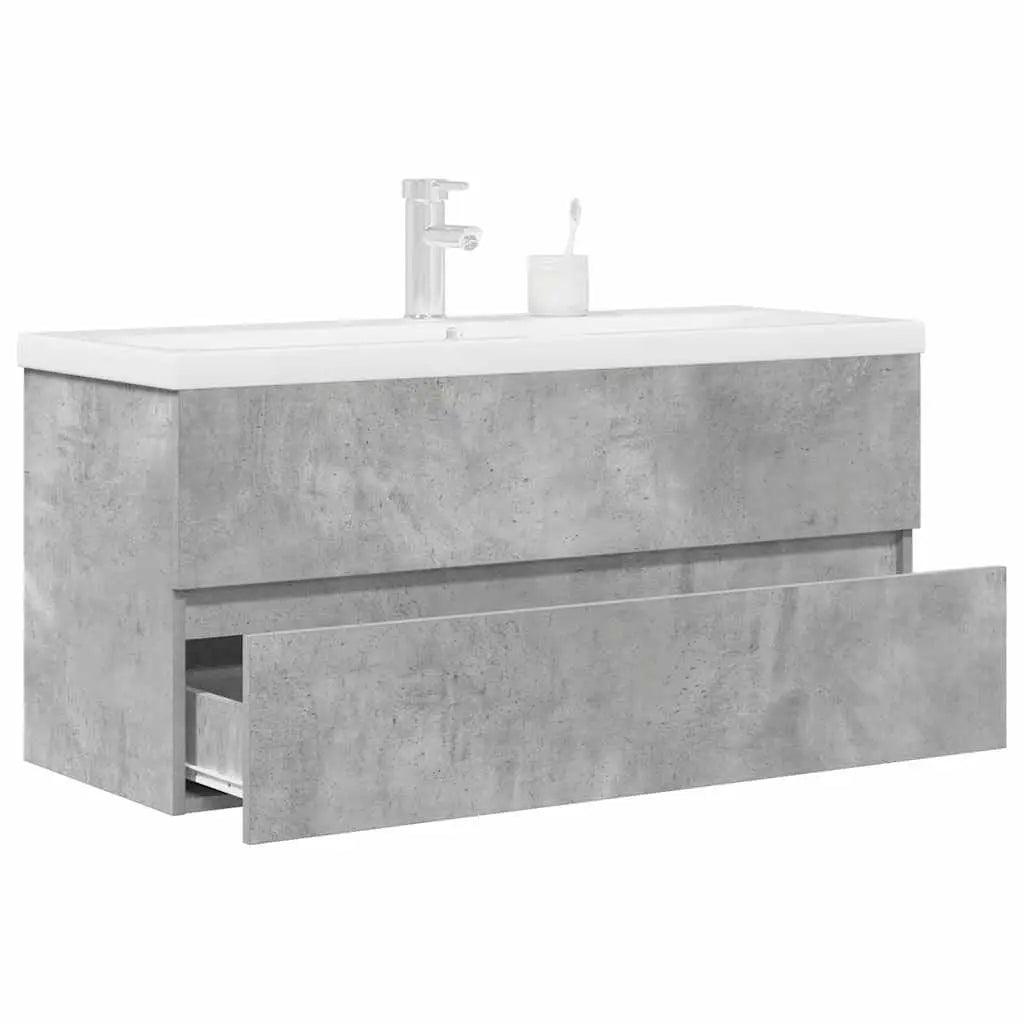 Ensemble de meubles de salle de bain 2 pcs gris béton - XIOS