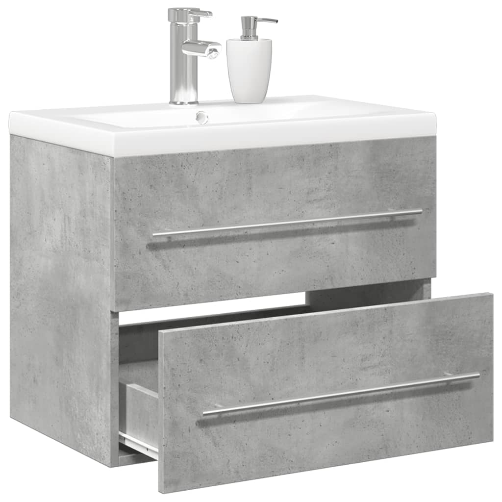 Ensemble de meubles de salle de bain 2 pcs gris béton - XIOS
