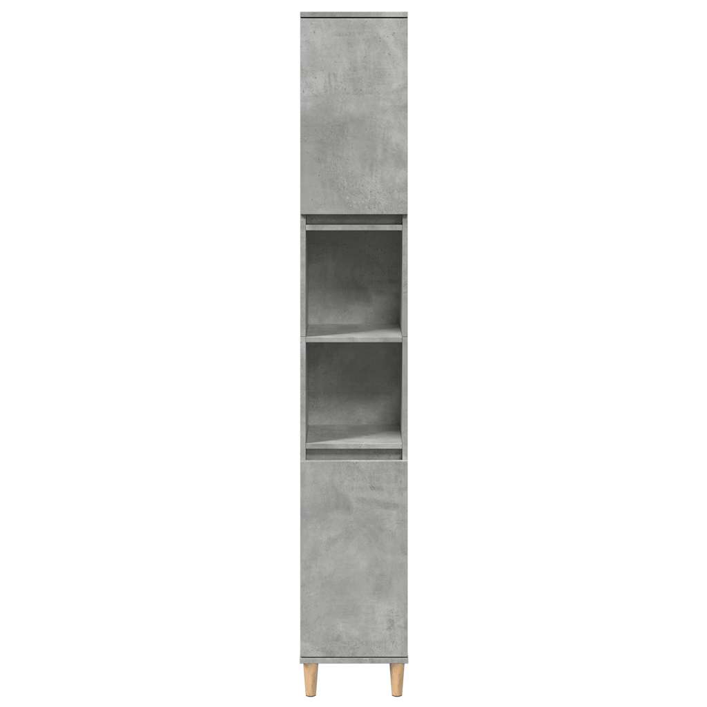 Ensemble de meubles de salle de bain 3 pcs gris béton