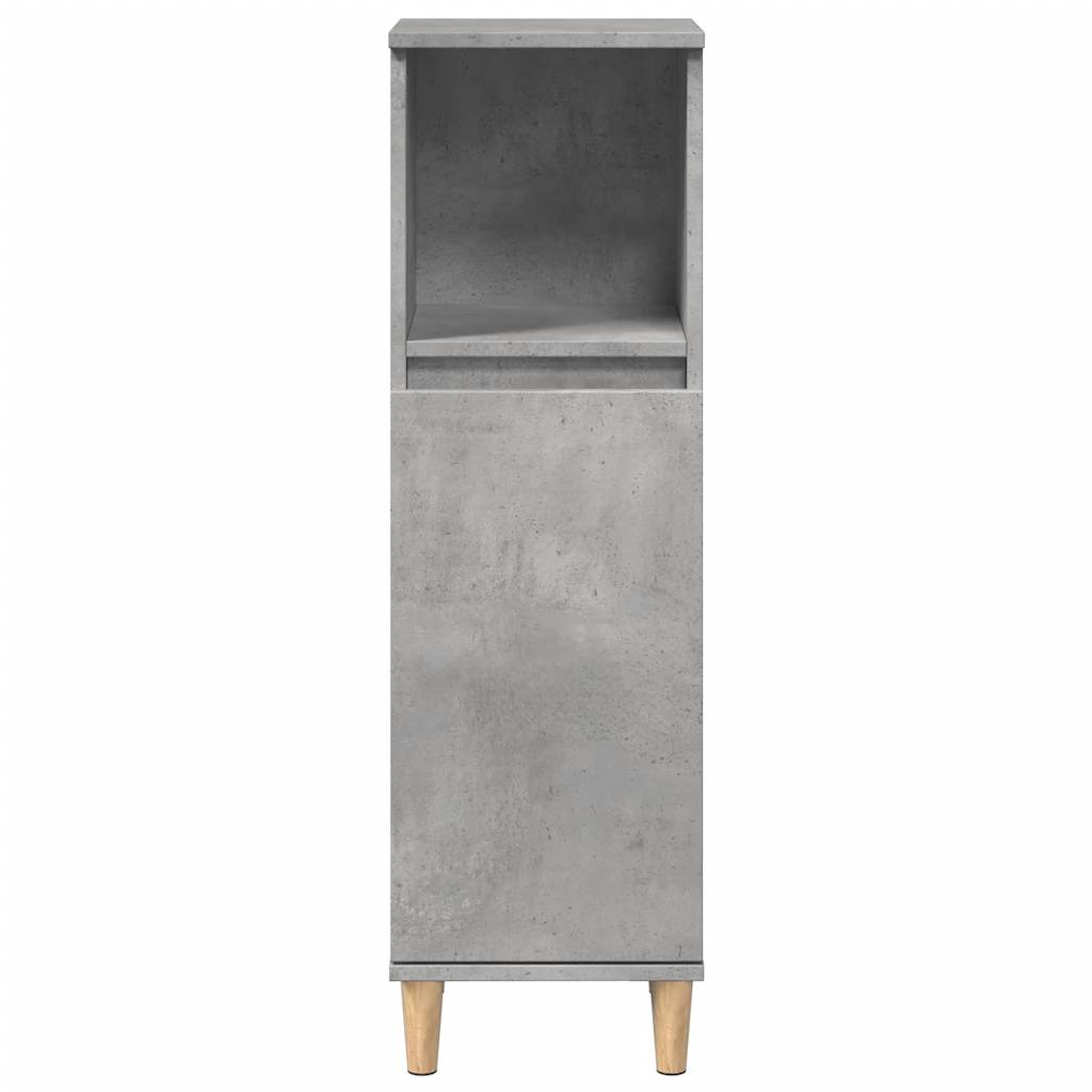 Ensemble de meubles de salle de bain 3 pcs gris béton