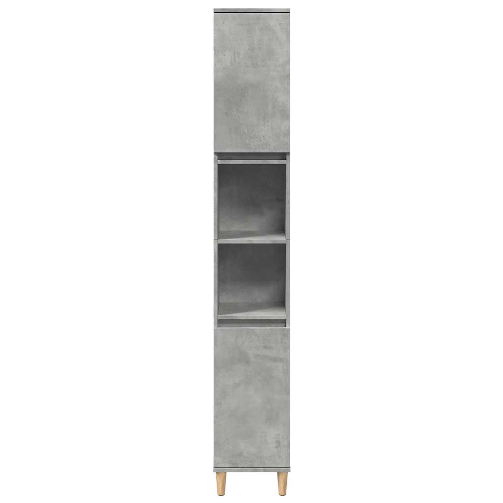 Ensemble de meubles de salle de bain 3 pcs gris béton