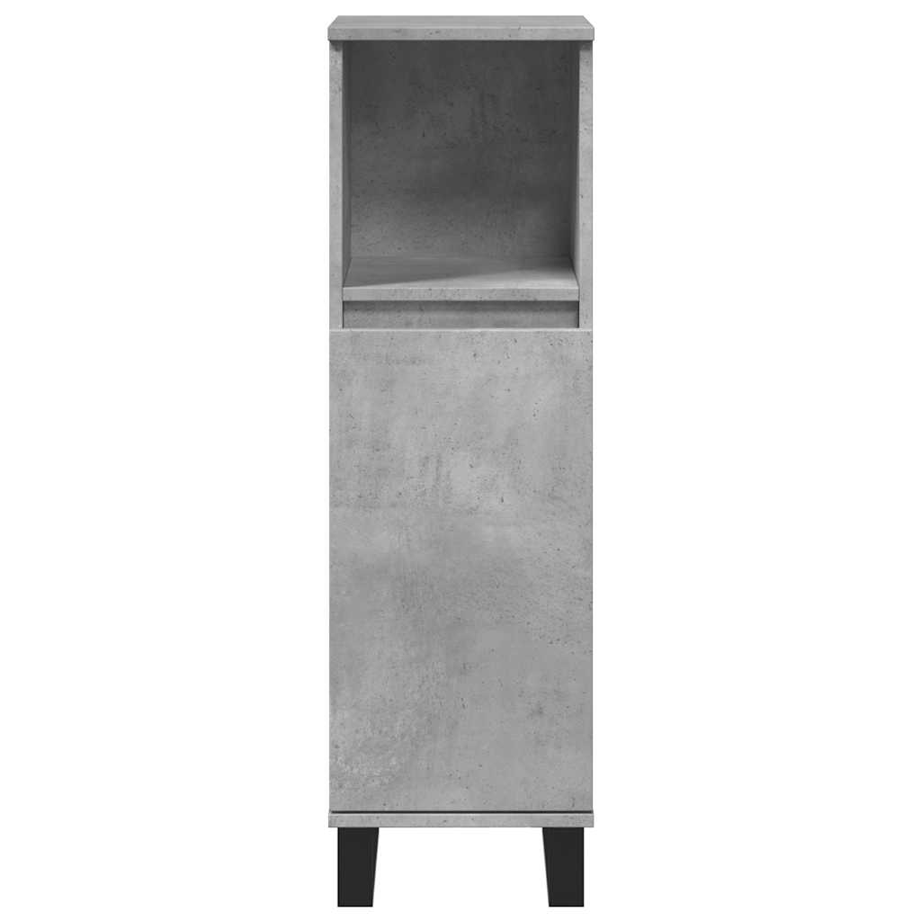Ensemble de meubles de salle de bain 3 pcs gris béton