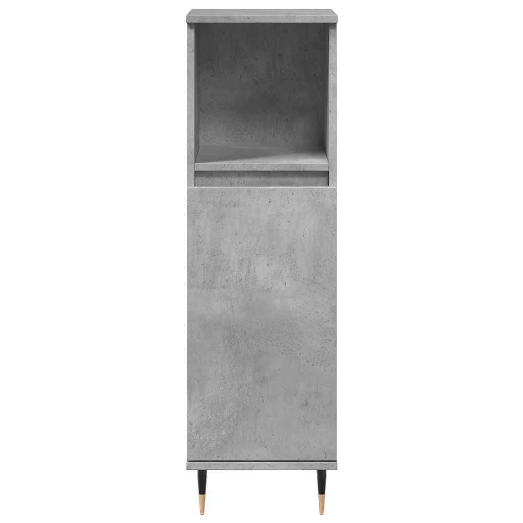Ensemble de meubles de salle de bain 3 pcs gris béton