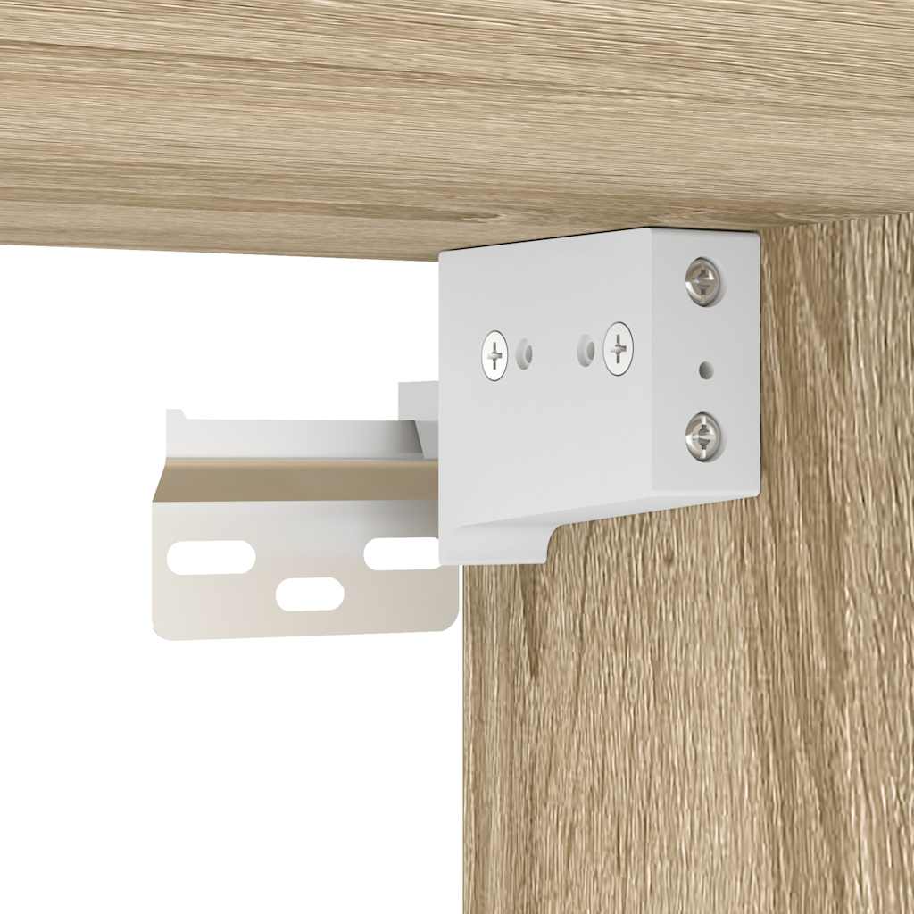 Ensemble de meubles de salle de bain 2 pcs chêne sonoma