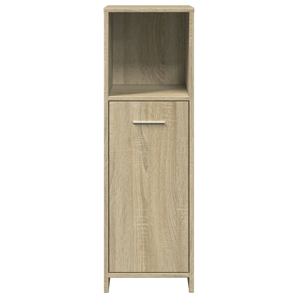 Ensemble de meubles de salle de bain 4 pcs chêne sonoma