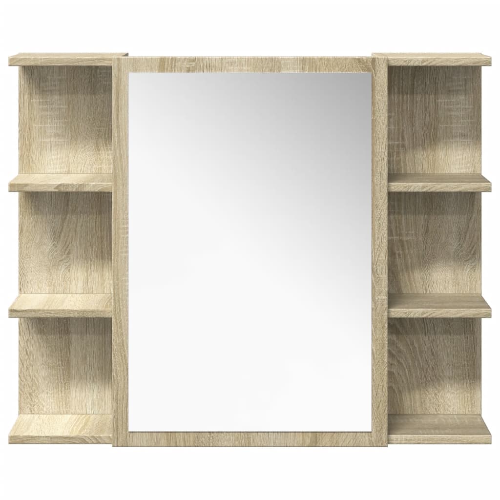 Ensemble de meubles de salle de bain 4 pcs chêne sonoma
