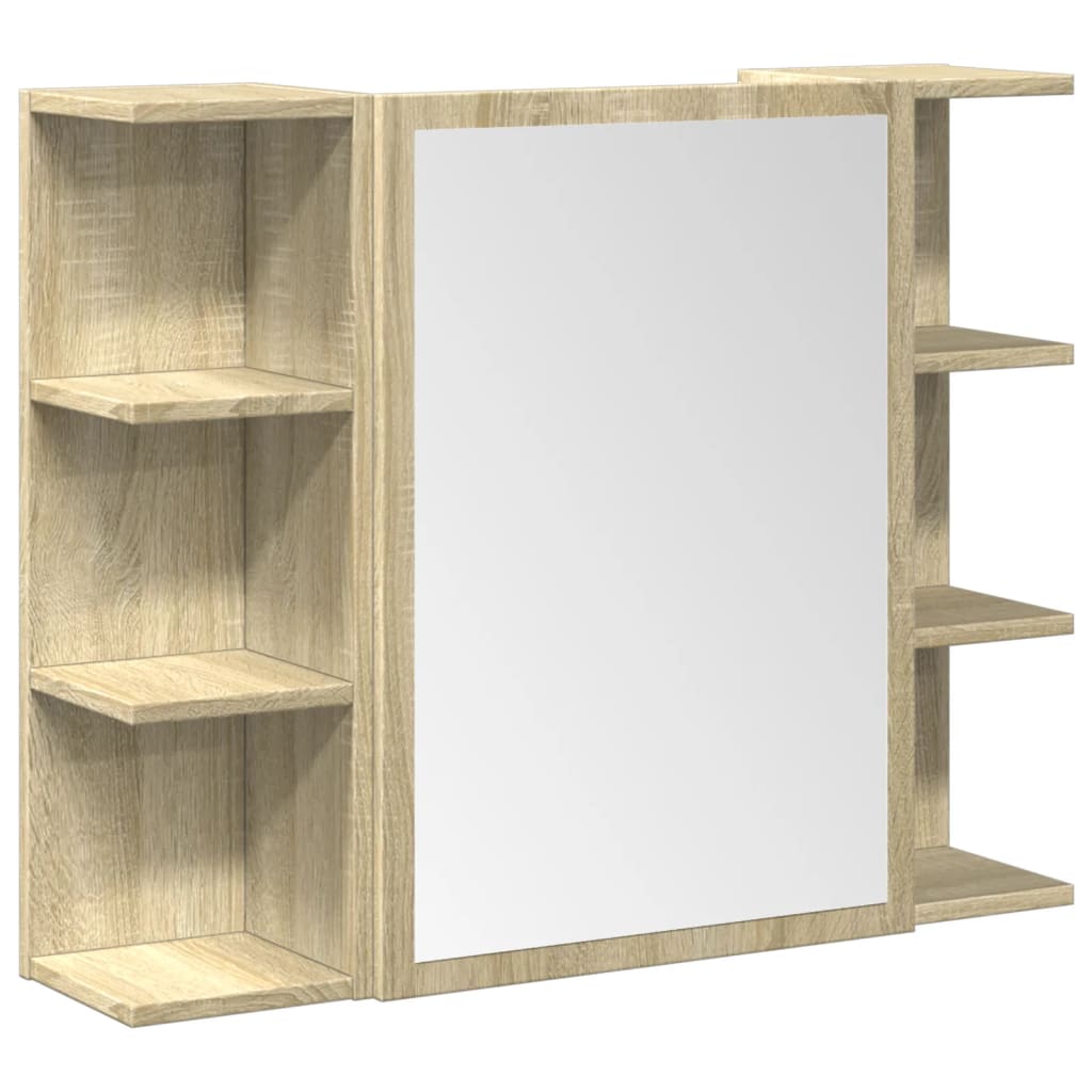 Ensemble de meubles de salle de bain 3 pcs chêne sonoma