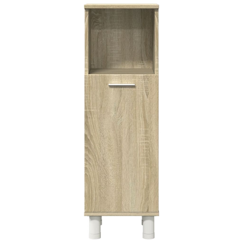 Ensemble de meubles de salle de bain 3 pcs chêne sonoma