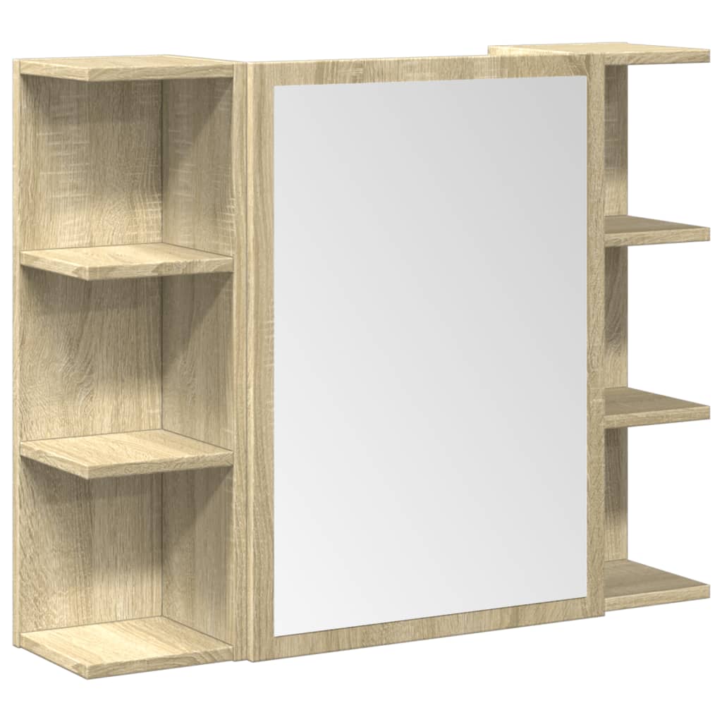 Ensemble de meubles de salle de bain 3 pcs chêne sonoma