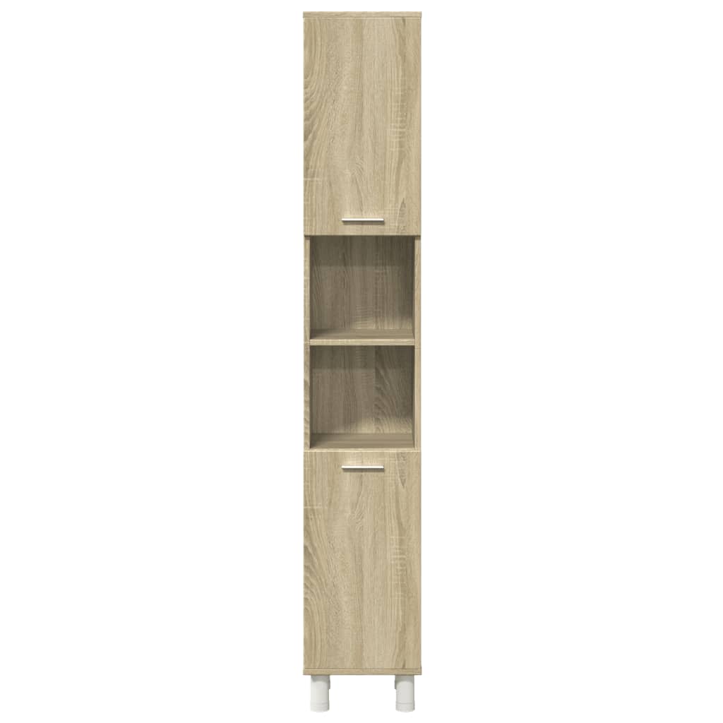 Ensemble de meubles de salle de bain 3 pcs chêne sonoma