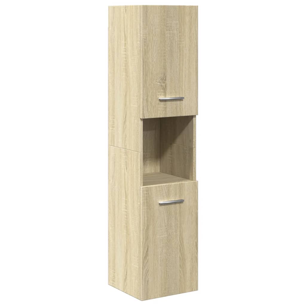 Ensemble de meubles de salle de bain 3 pcs chêne sonoma