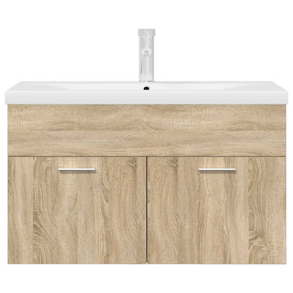 Armoire lavabo de salle de bain et vasque et robinet intégrés