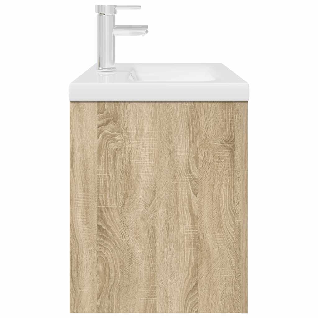 Armoire lavabo de salle de bain et vasque et robinet intégrés