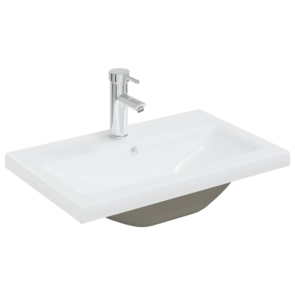 Ensemble de meubles de salle de bain 5 pcs chêne sonoma
