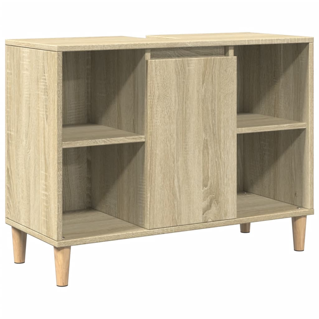 Ensemble de meubles de salle de bain 3 pcs chêne sonoma