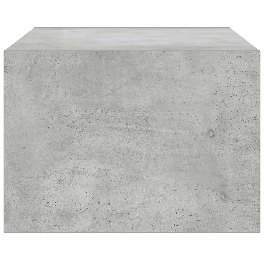 Meuble TV avec lumières LED gris béton 75x35,5x25 cm - XIOS