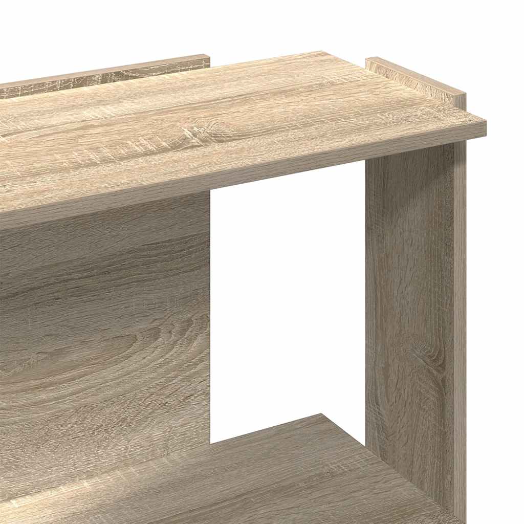 Bibliothèque à 3 niveaux chêne sonoma 60x30x80 cm - XIOS