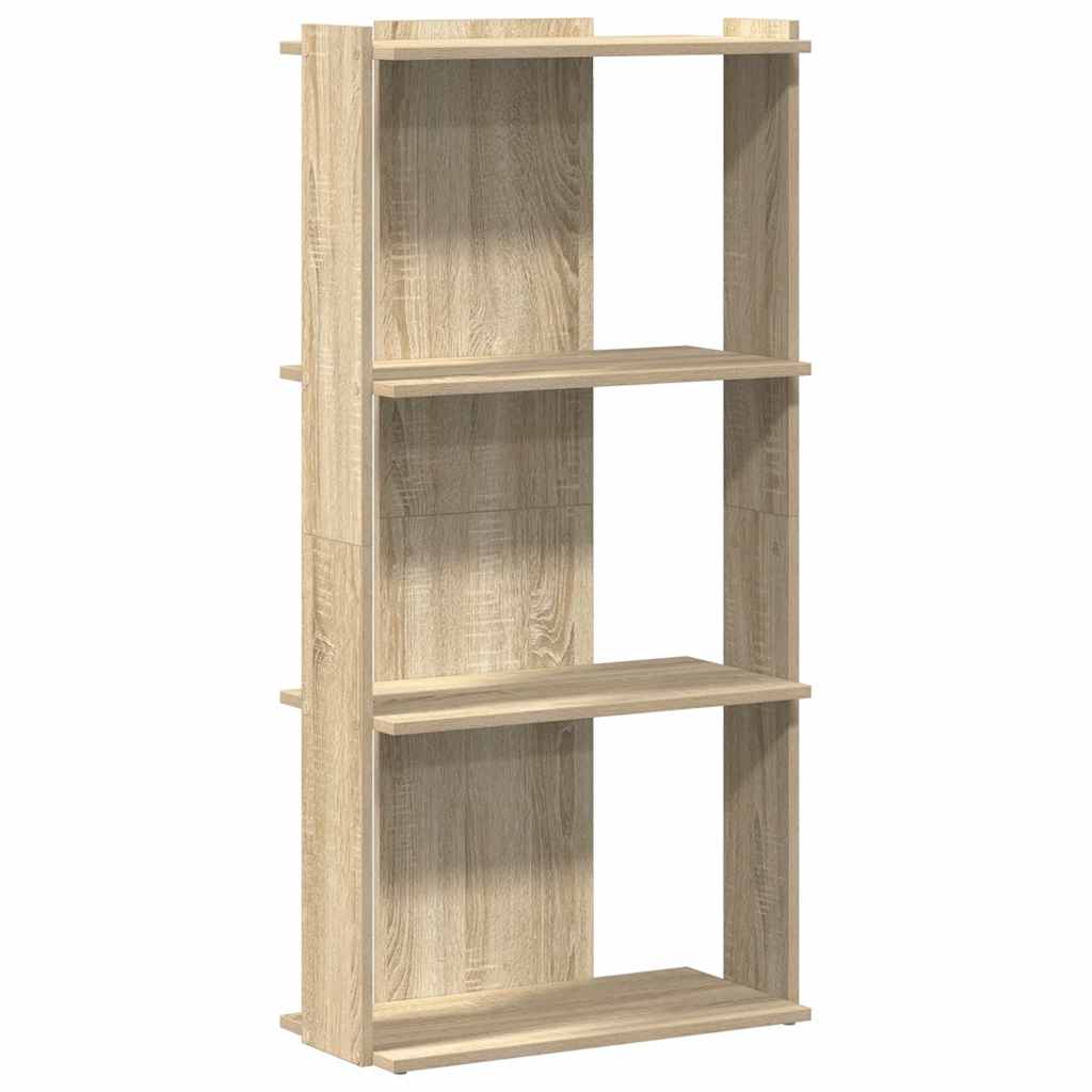 Bibliothèque à 3 niveaux chêne sonoma 60x30x120 cm - XIOS
