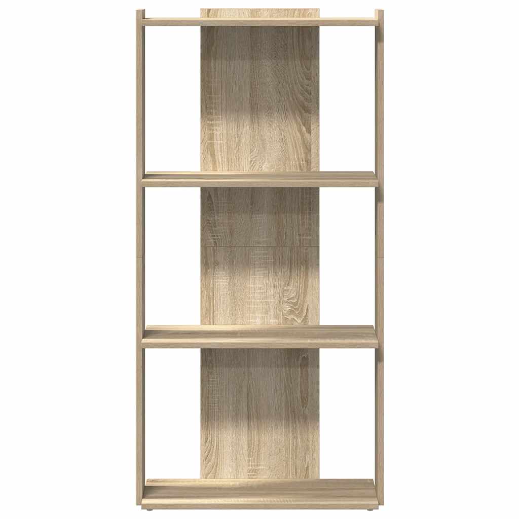 Bibliothèque à 3 niveaux chêne sonoma 60x30x120 cm - XIOS