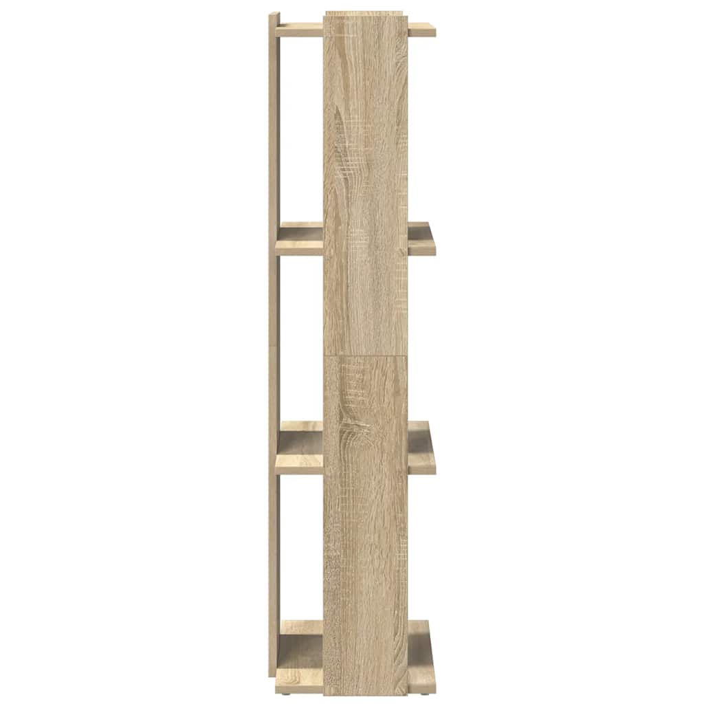 Bibliothèque à 3 niveaux chêne sonoma 60x30x120 cm - XIOS